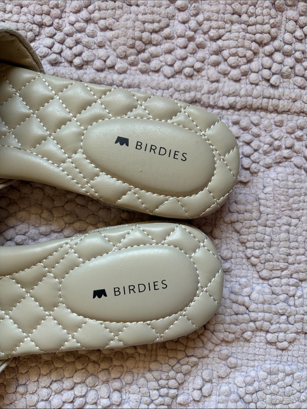 Birdies The Songbird Linen Stripe Mule Slides Natural Stripe Size 7.5 - Picture 5 of 11
